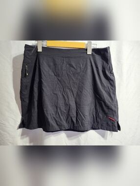 CLEARANCE  Black Cotton A-Line Skort, Size Medium **see all Pics And Description